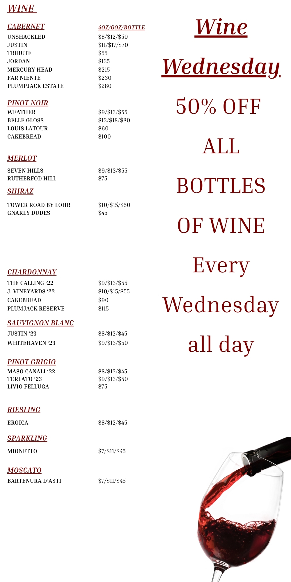 Wine List